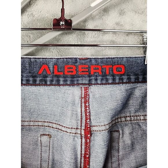 Alberto Rock Jeans Mens Size 34x30‎ Blue EU 50 Model 4370 Dark Wash Inky Denim - Picture 3 of 10